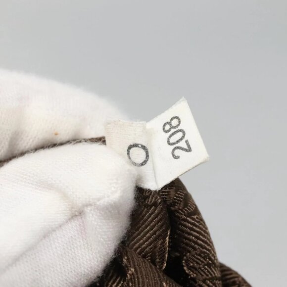 PRADA Tote Bag Nylon Brown Silver Auth 139072 - Picture 10 of 16